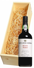 Wijnkist met Churchill's Port & Wine Company Ruby Port